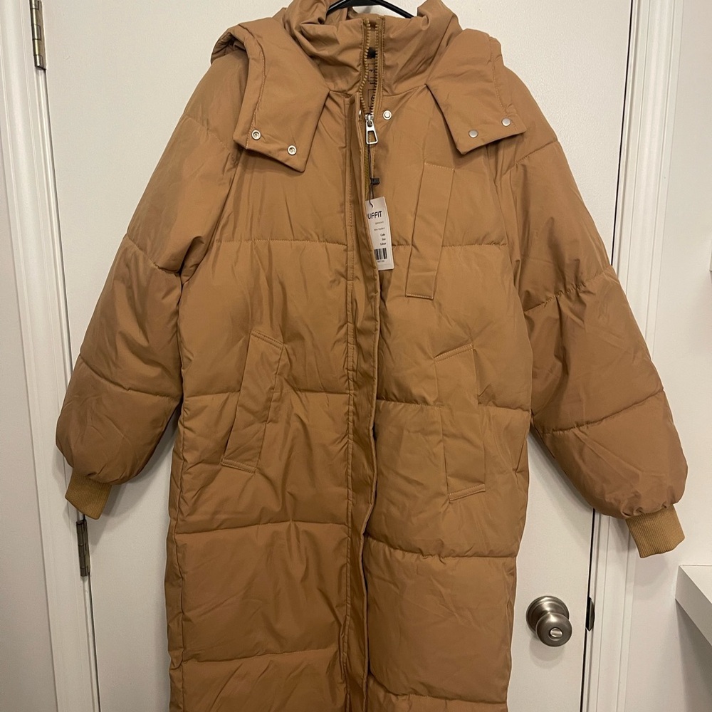 PUFFIT Puffer jacket, caramel color, brand new!